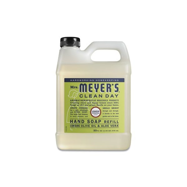 Mrs.Meyers, CLEAN DAY LIQUID HAND SOAP REFILL, LEMON VERBENA, 33 OZ